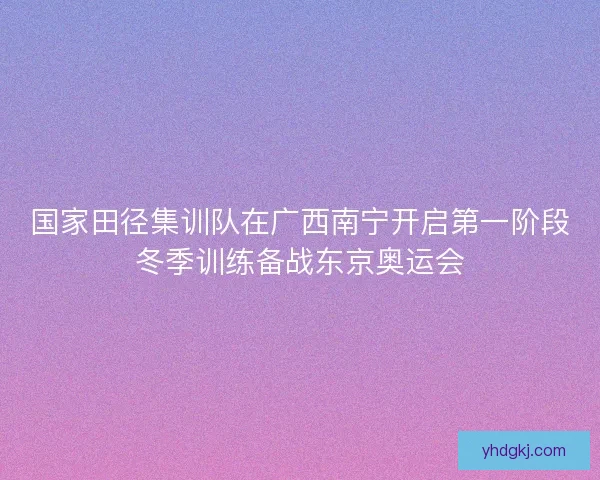 国家田径集训队在广西南宁开启第一阶段冬季训练备战东京奥运会 国家田径集训队在广西南宁开启第一阶段冬季训练备战东京奥运会